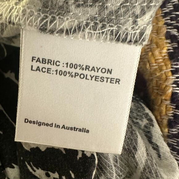 Suboo Abstract Lace Slip Dress | Midi Slip Dress Size 4 AU8 UK8 Lingerie Look - Picture 4 of 14